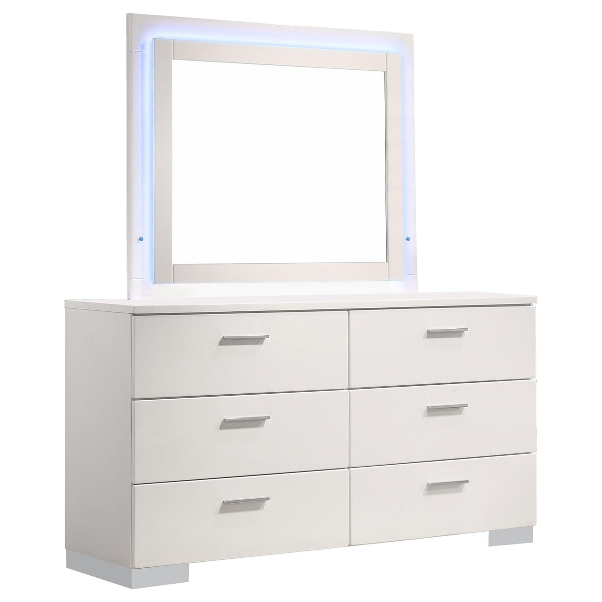 Felicity Dresser with LED Mirror - galleria furniture outlet
