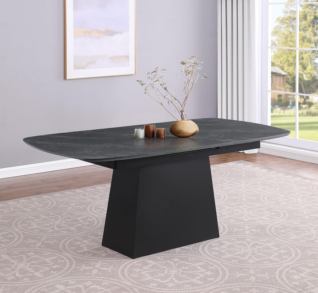 Potero Extension Dining Table - galleria furniture outlet