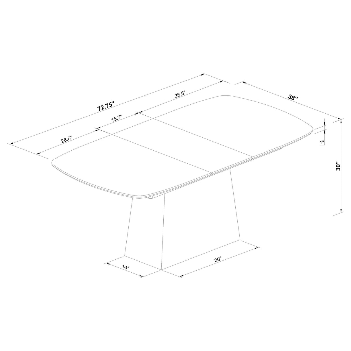 Potero Extension Dining Table