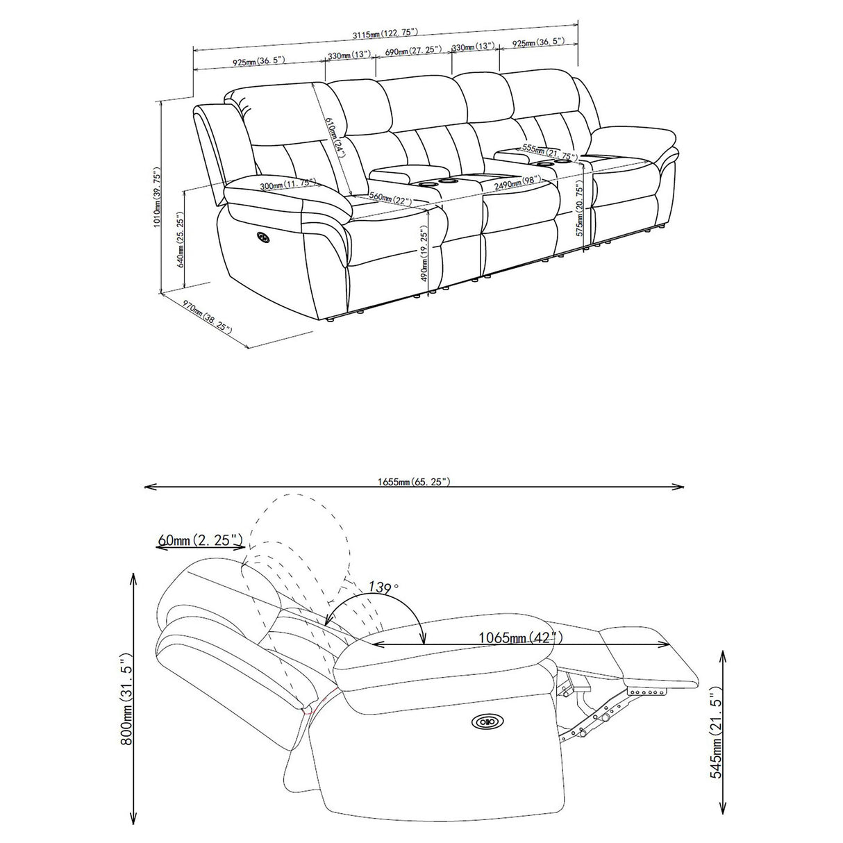 Bahrain Power Home Theater Seating