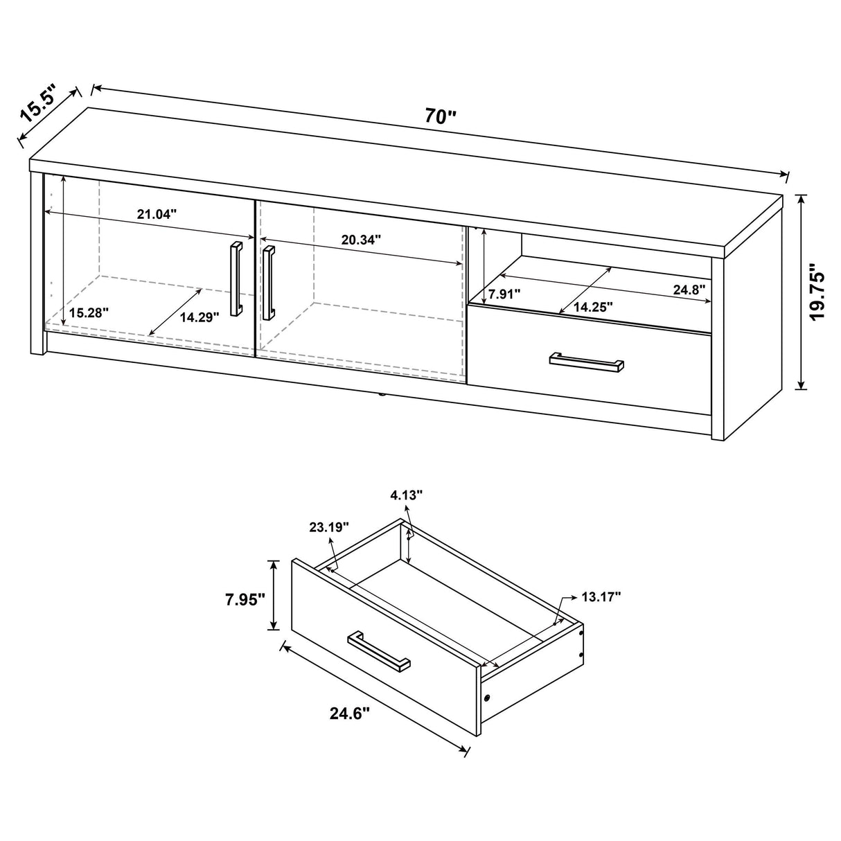 Murray TV Stand - galleria furniture outlet