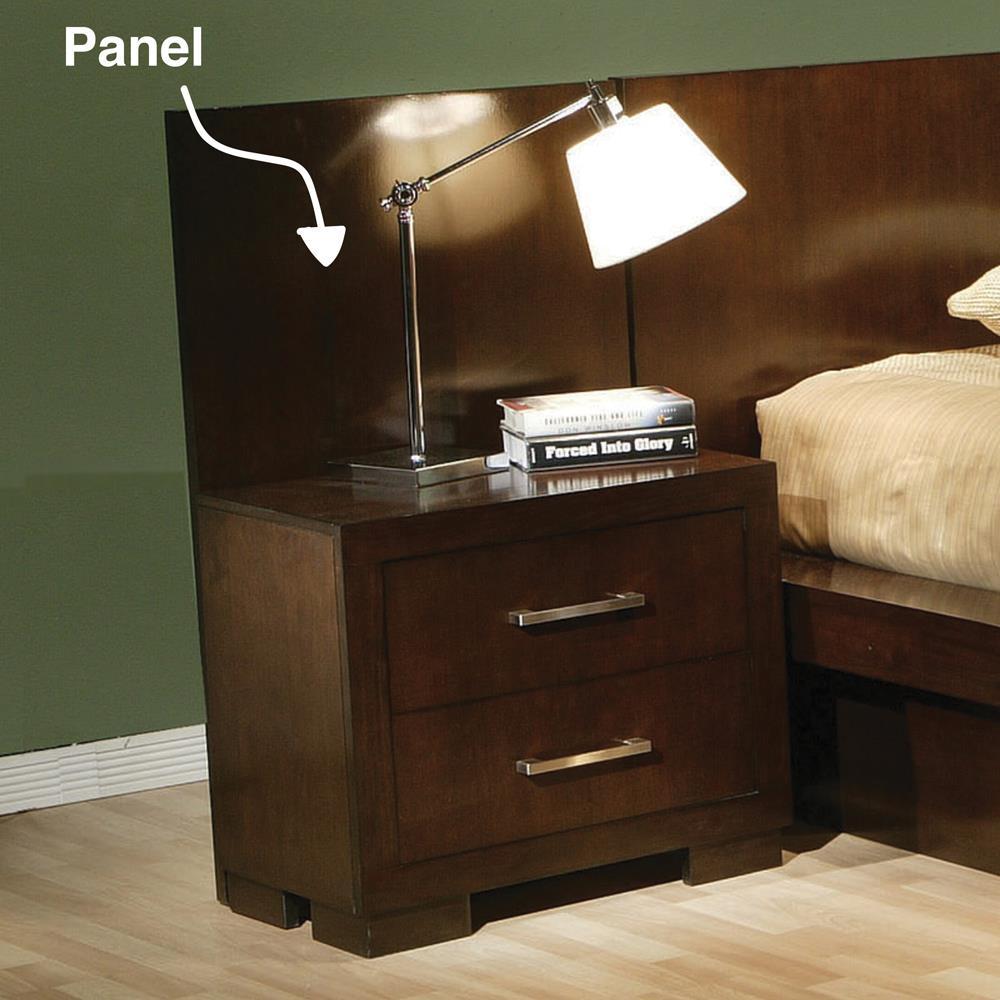 Jessica Nightstand Panels Cappuccino (Set of 2) - galleria furniture outlet
