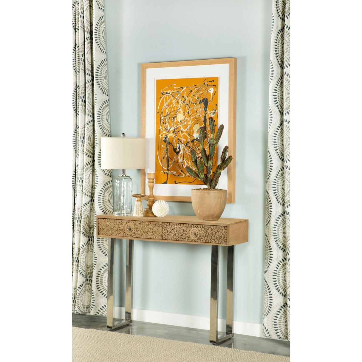 Draco Console Table - galleria furniture outlet