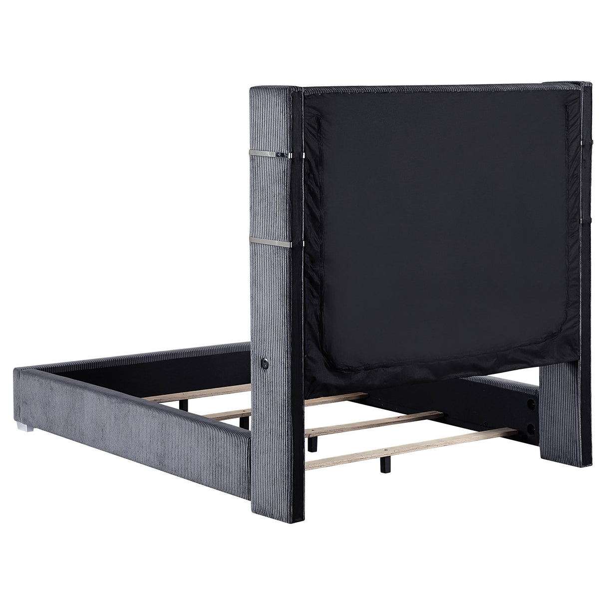 Tisdall Wingback Bed with Flame Visualizer - galleria furniture outlet