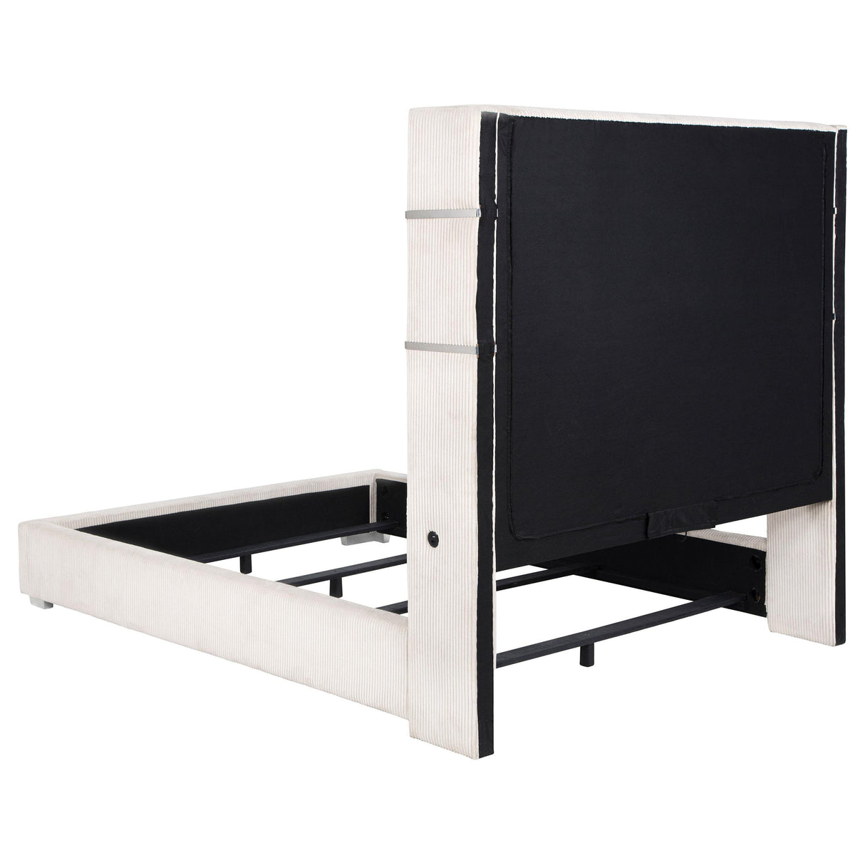 Tisdall Wingback Bed with Flame Visualizer - galleria furniture outlet