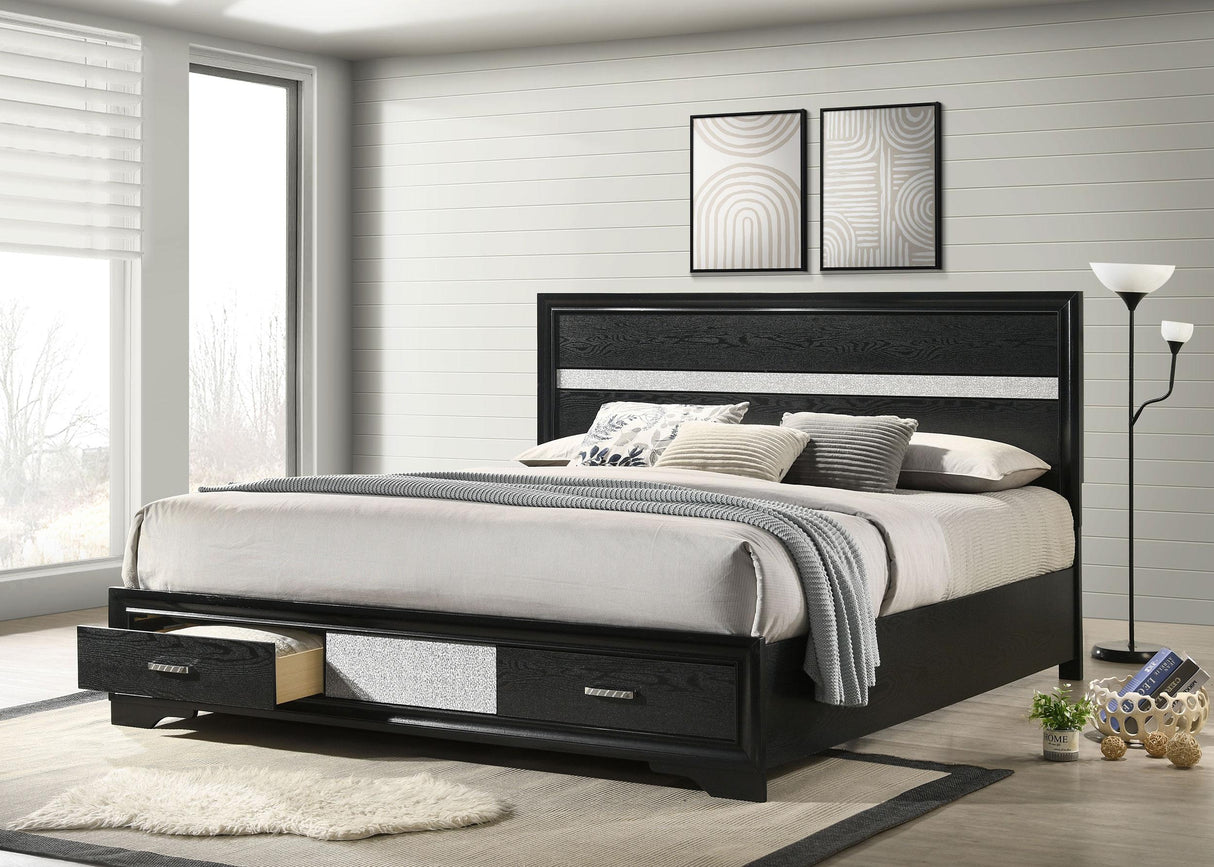 Miranda Panel Platform Storage Bed - galleria furniture outlet