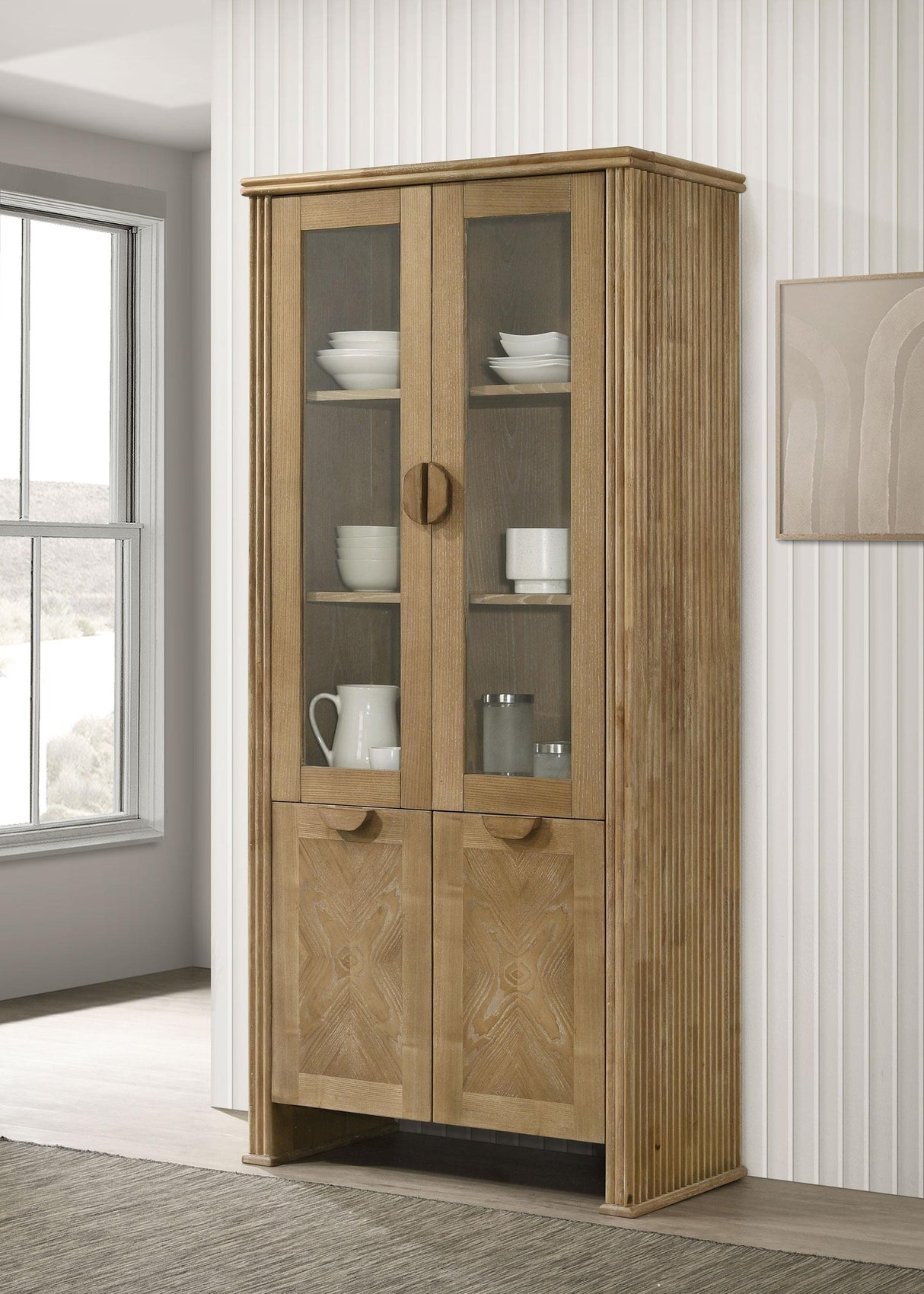 Adina Display Cabinet - galleria furniture outlet