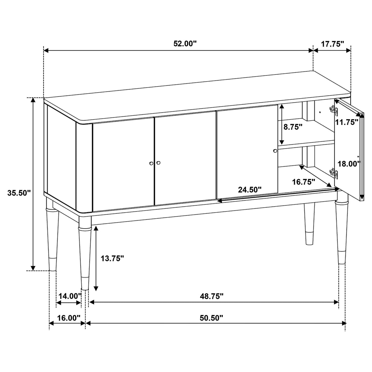 Reseda Sideboard - galleria furniture outlet