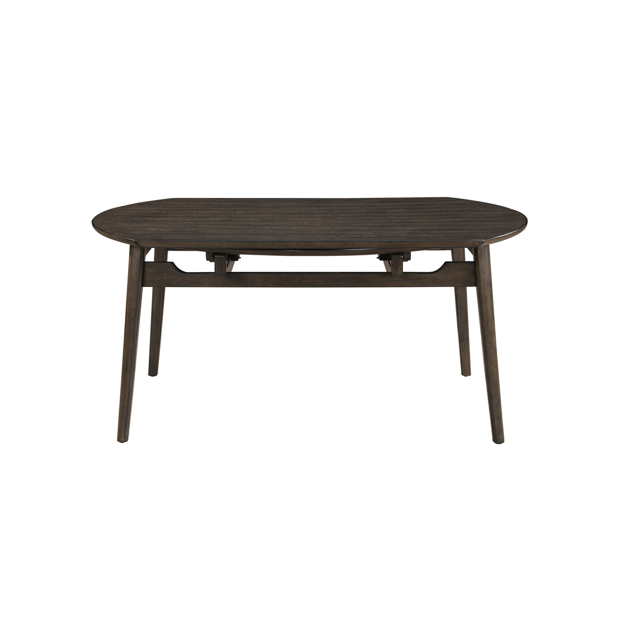 Rex 65" Round Table With Self Storing Leaves-Walnut