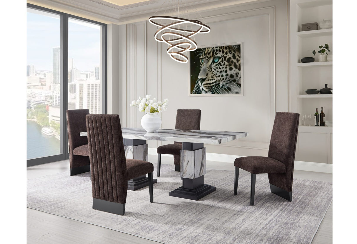 D12 Dining Table And 4 Dining Chairs