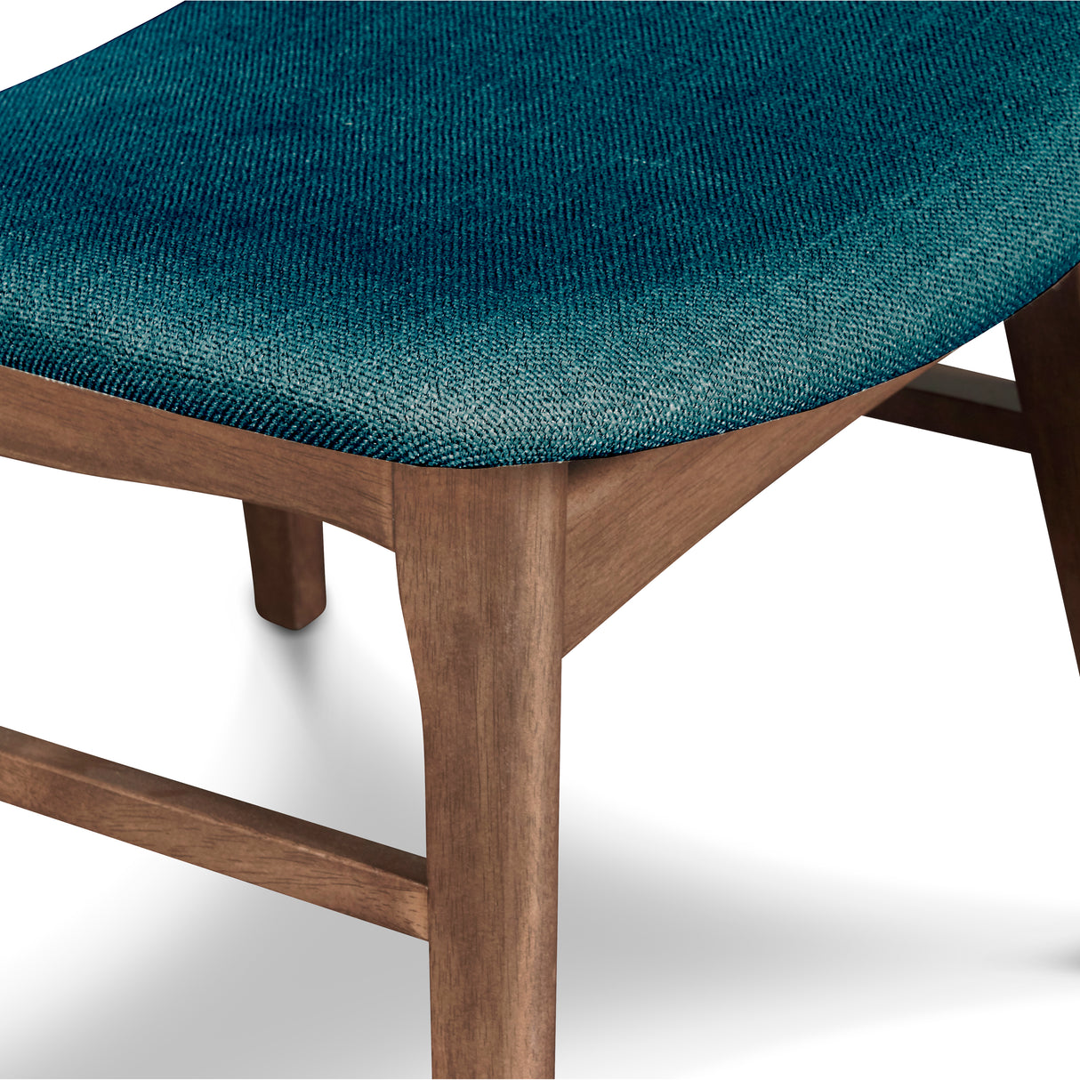 Oscar Chair With Forest Green Cushion-Walnut