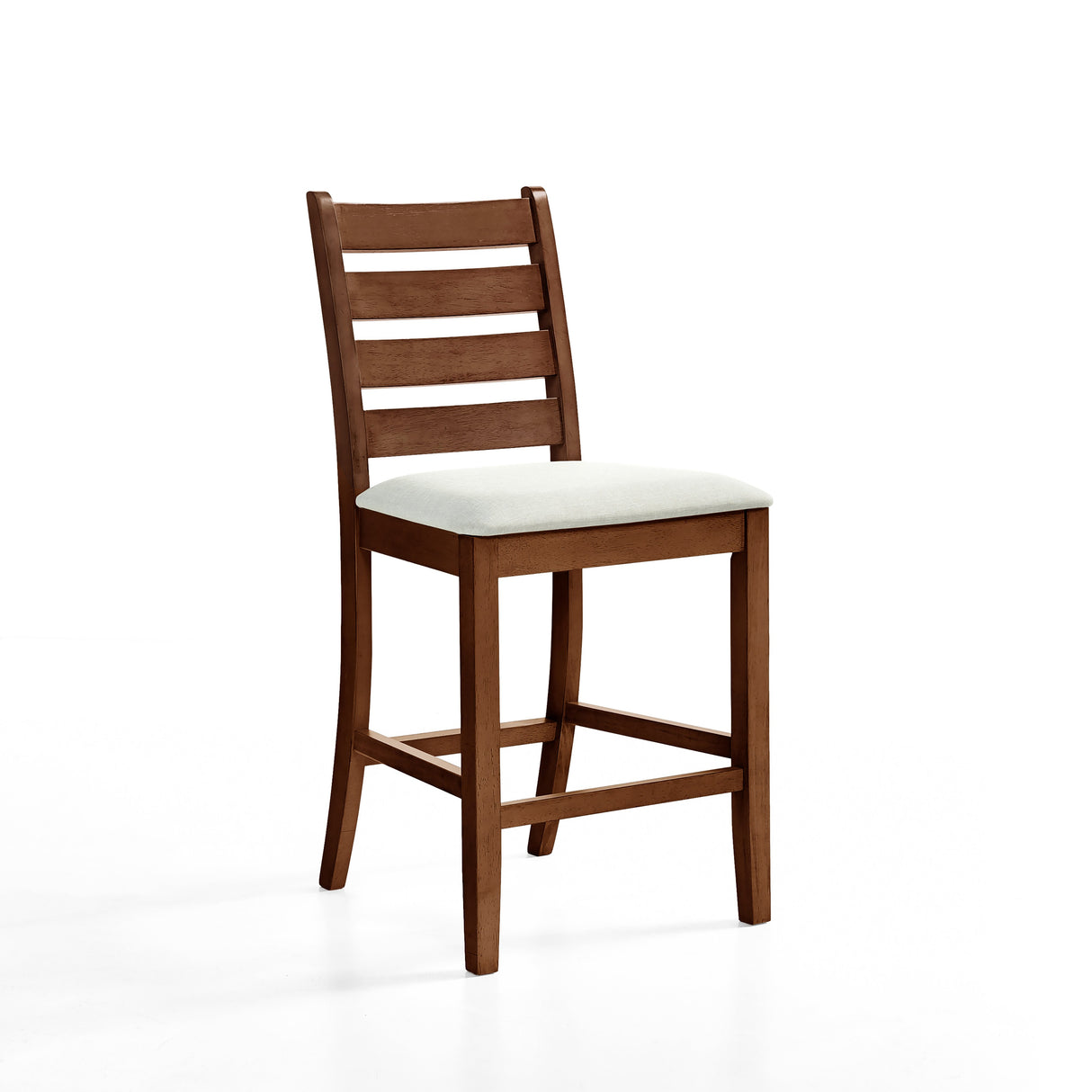 Pascal Ladderback Counter Chair (2 Per Carton)-Walnut