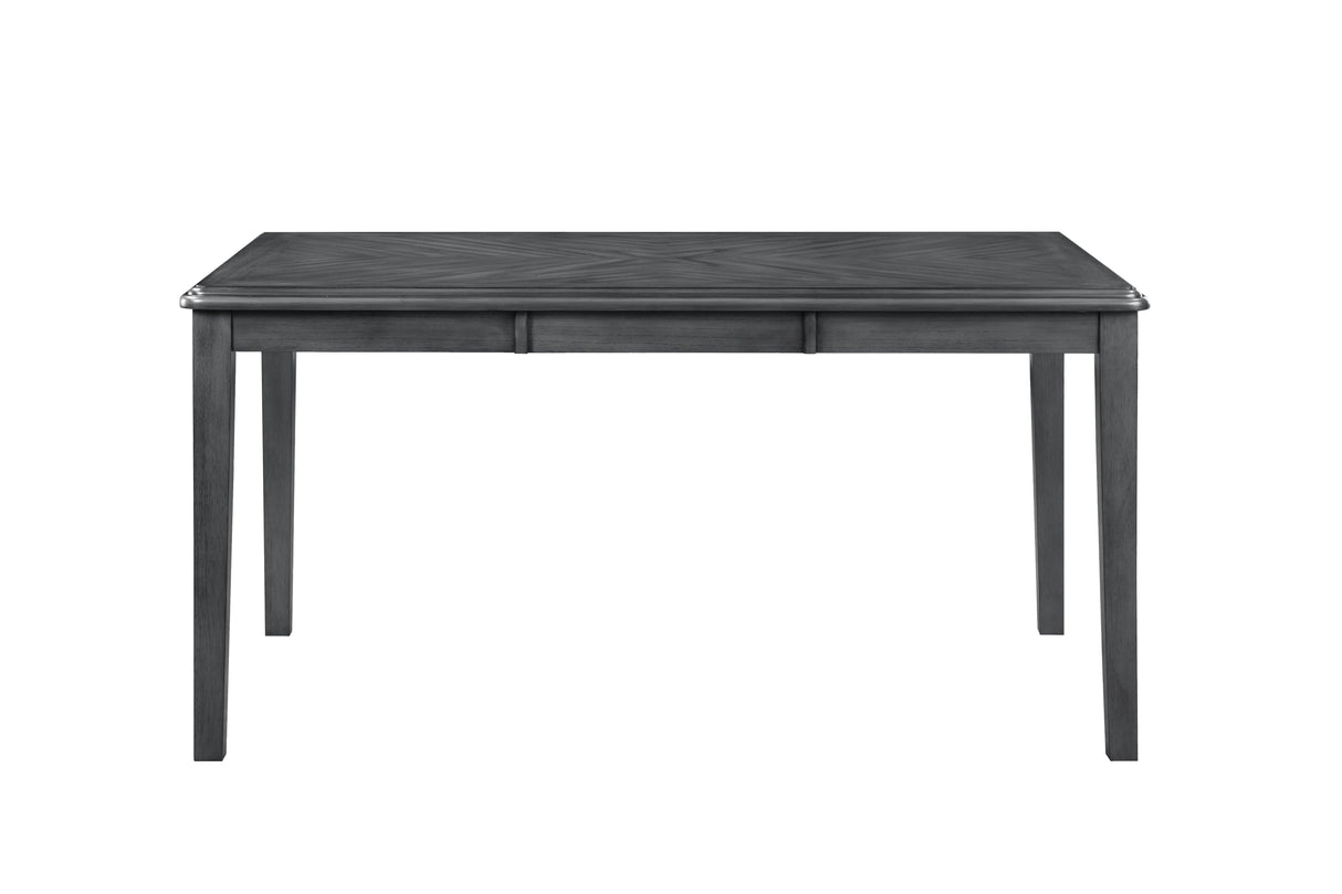 Gia 5 Pc 60" Dining Table & 4 Chairs-Gray