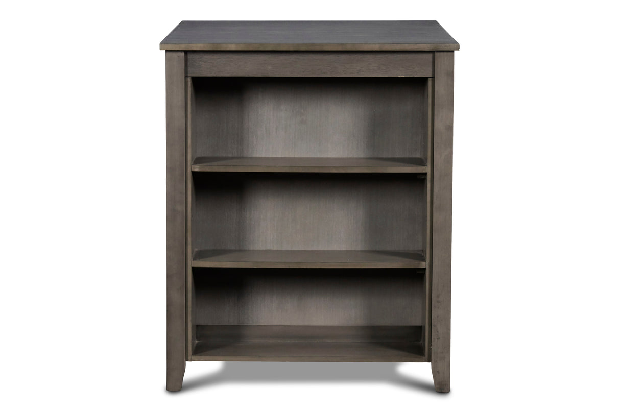 Gia 3 Pc 30" Storage Counter Table & 2 Chairs-Gray