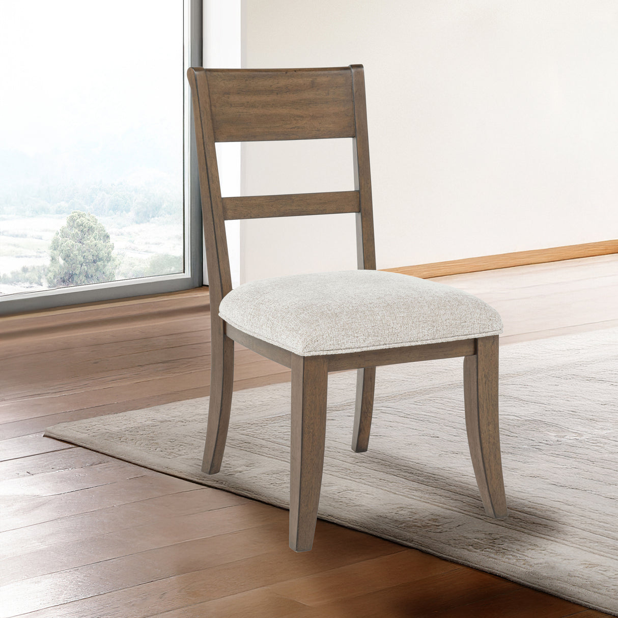 Mariana Wood Back Side Chair (2 Per Carton)-Vintage Mocha