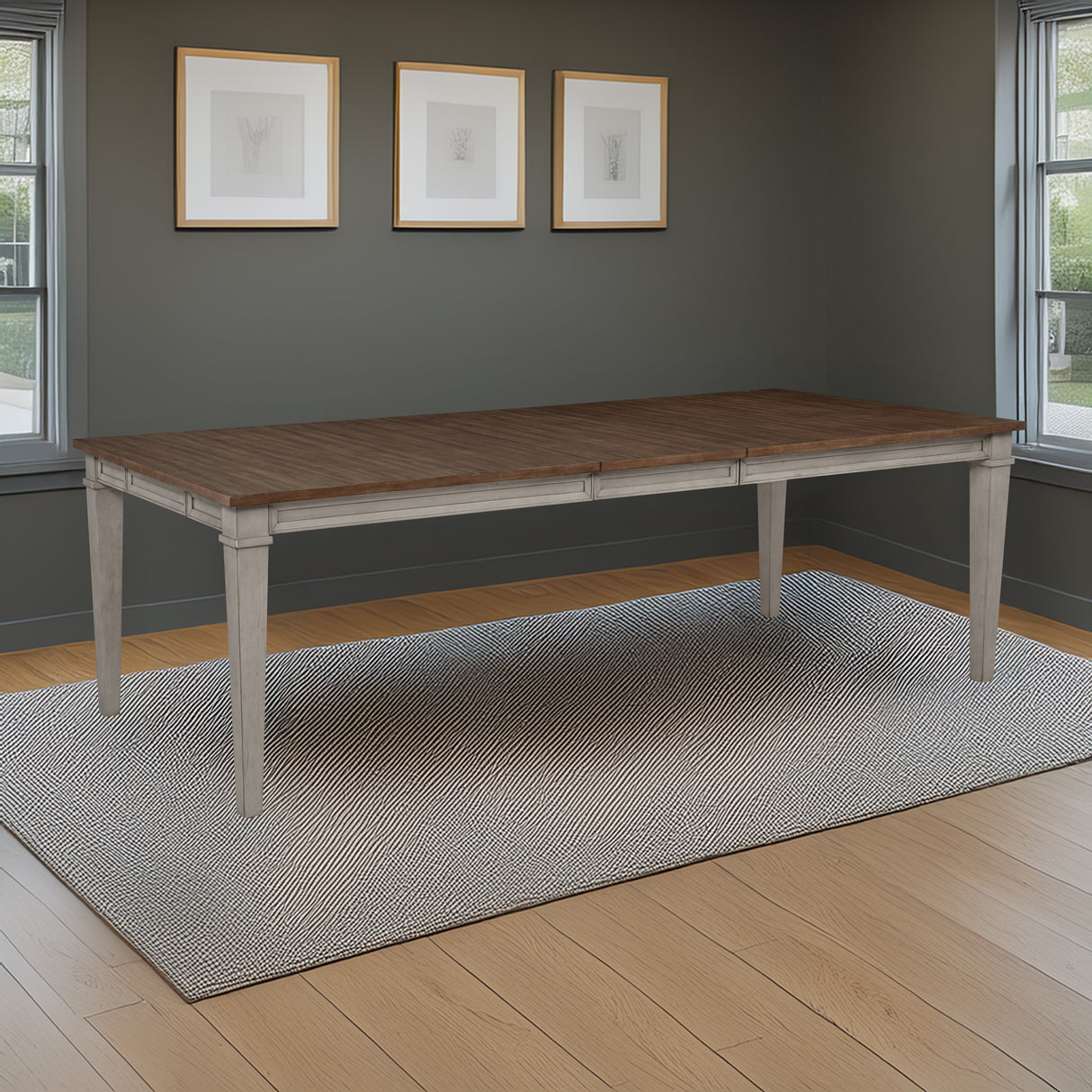 Mariana Rectangle Dining Table-Vintage Creme