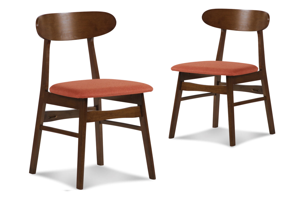 Morocco Dining Chair W/Orange Seat Cushion (2 Per Carton)