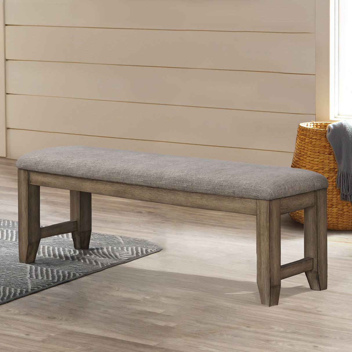 Harrisburg Bench-Walnut