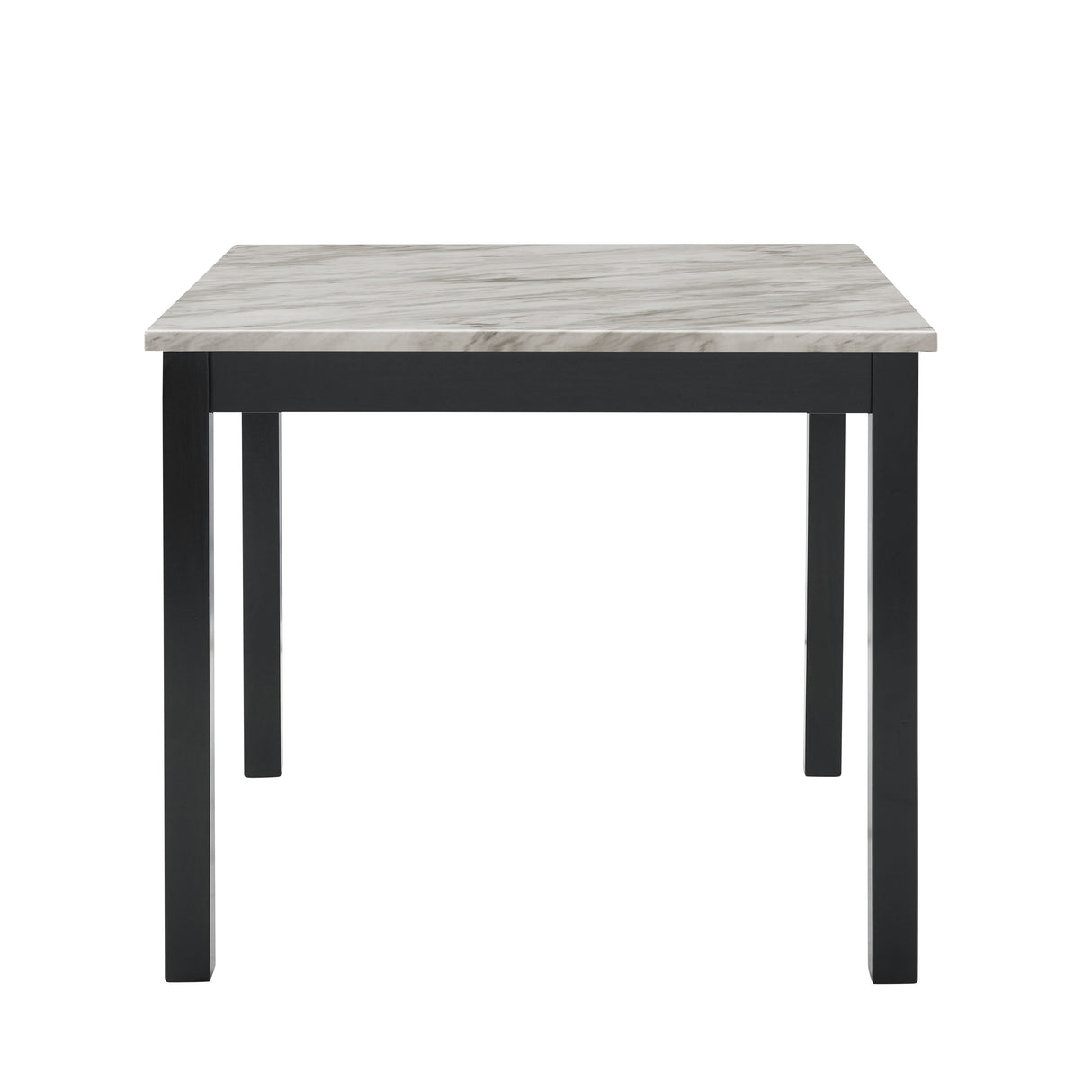 Celeste 5Pc 42" Marble Finish Counter Table & 4 Chairs-Blue