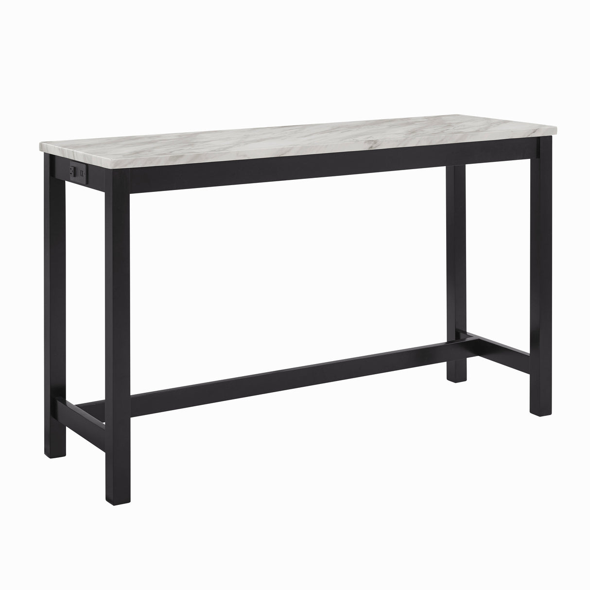 Celeste Theater Bar Table W/ 3 Stools-Gray