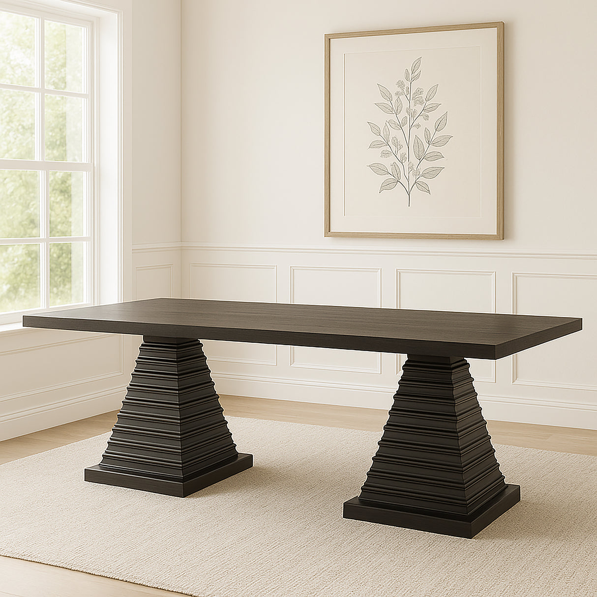 Plateau Rectangle Dining Top-Rustic Espresso