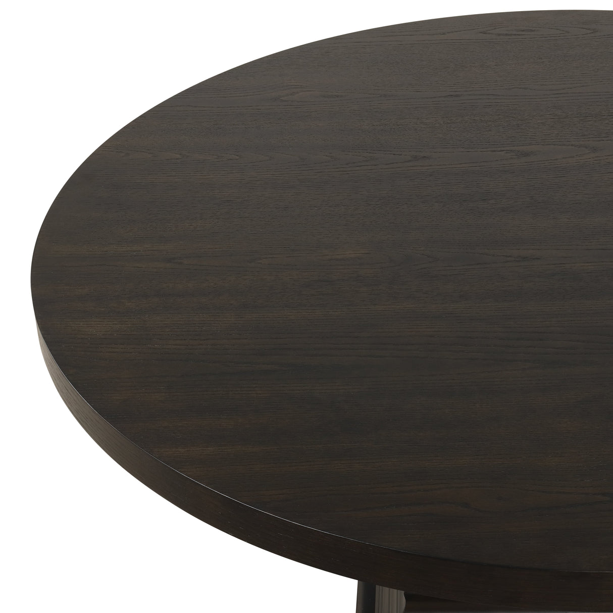 Plateau Round Table Pedestal Base Top-Rustic Espresso