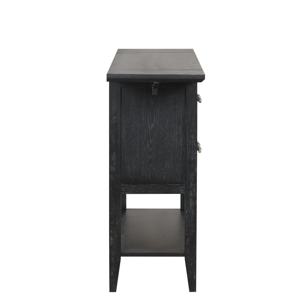 Sable Crest Drop Leaf Server-Black