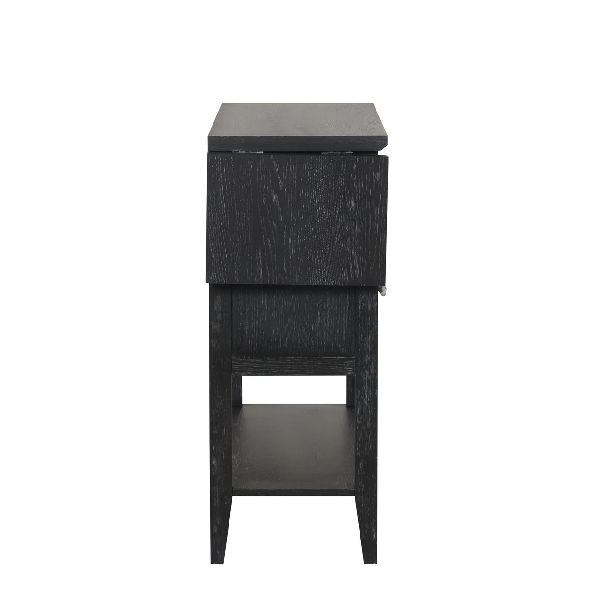 Sable Crest Drop Leaf Server-Black