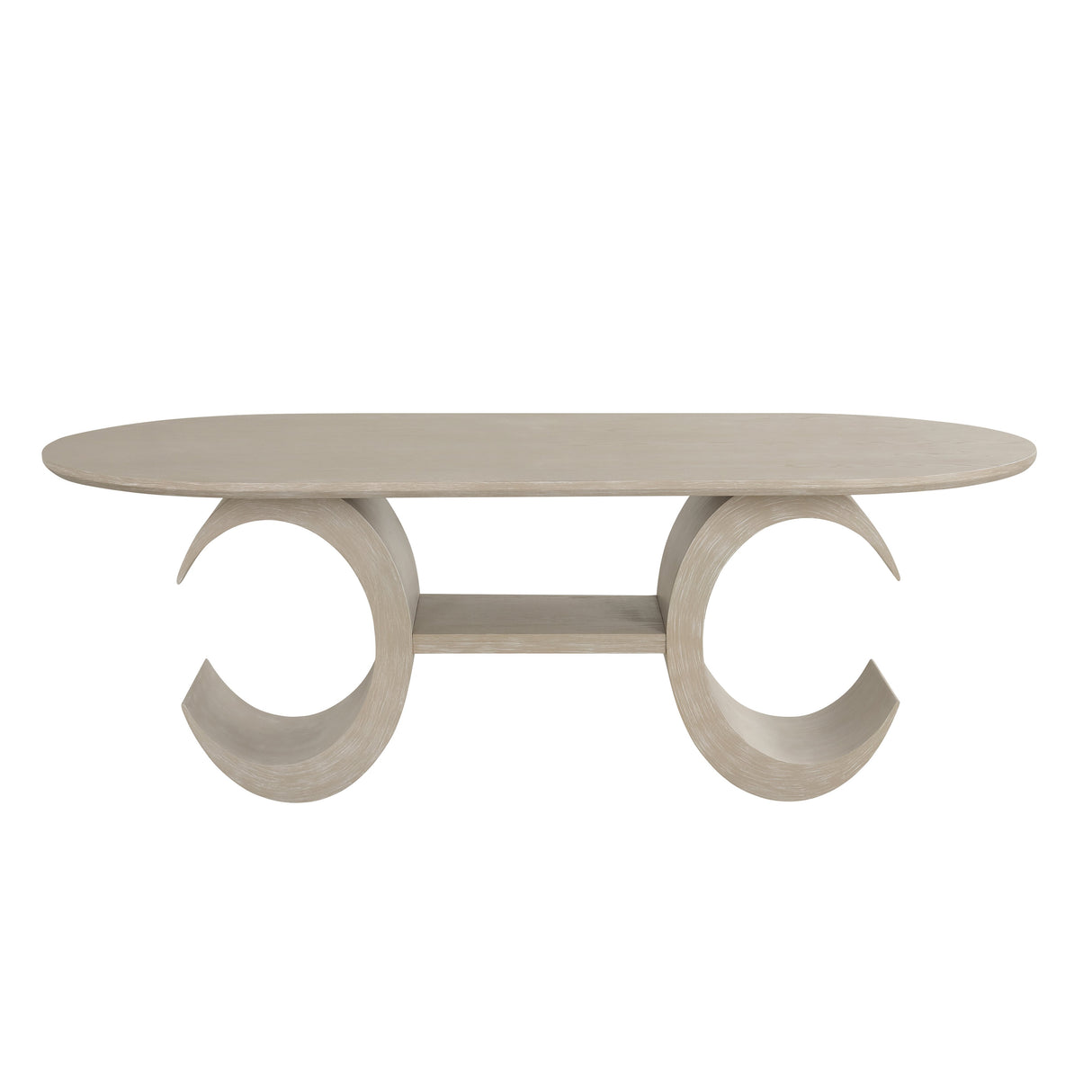 Gwendolyn Oval Dining Table Top-Cerused Taupe