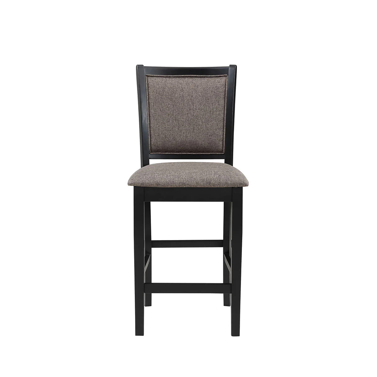 Potomac 42" Round Counter Table & 4 Chairs -Brown/Black