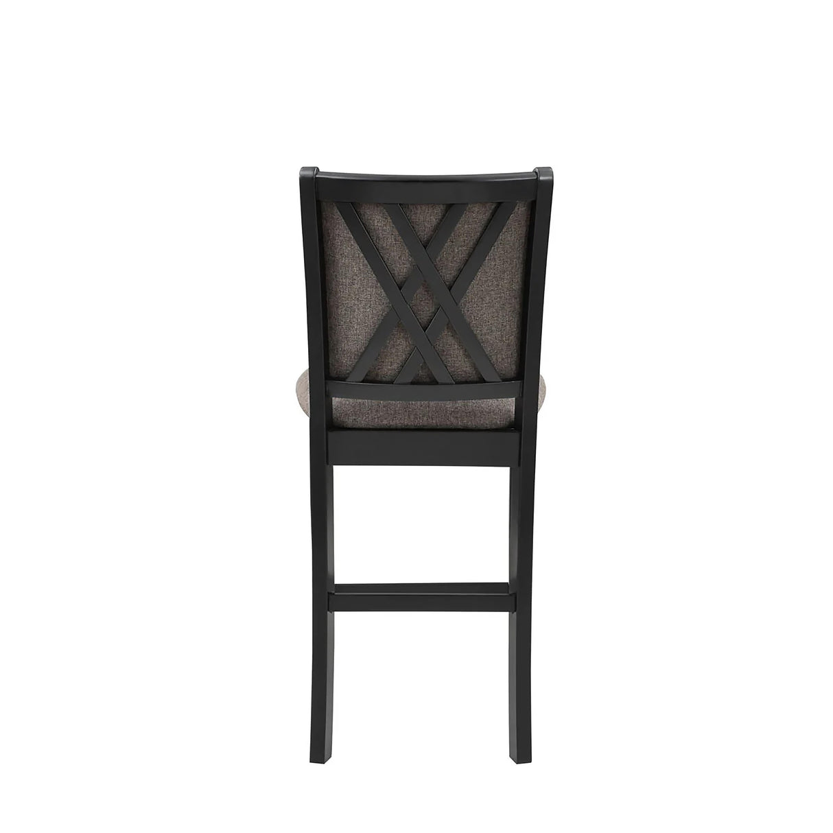 Potomac 42" Round Counter Table & 4 Chairs -Brown/Black