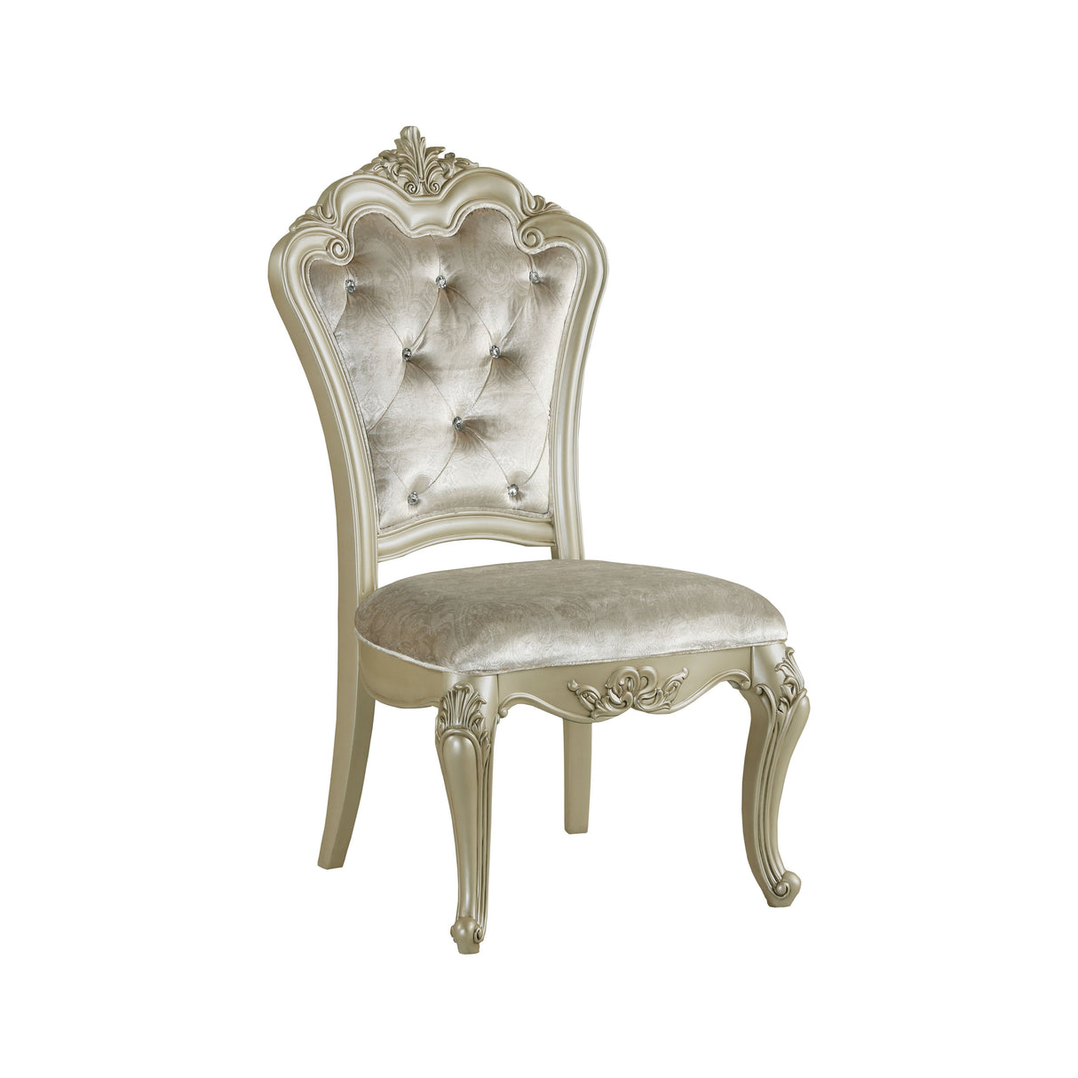 Monique Side Chair (2/Ctn)-Champagne