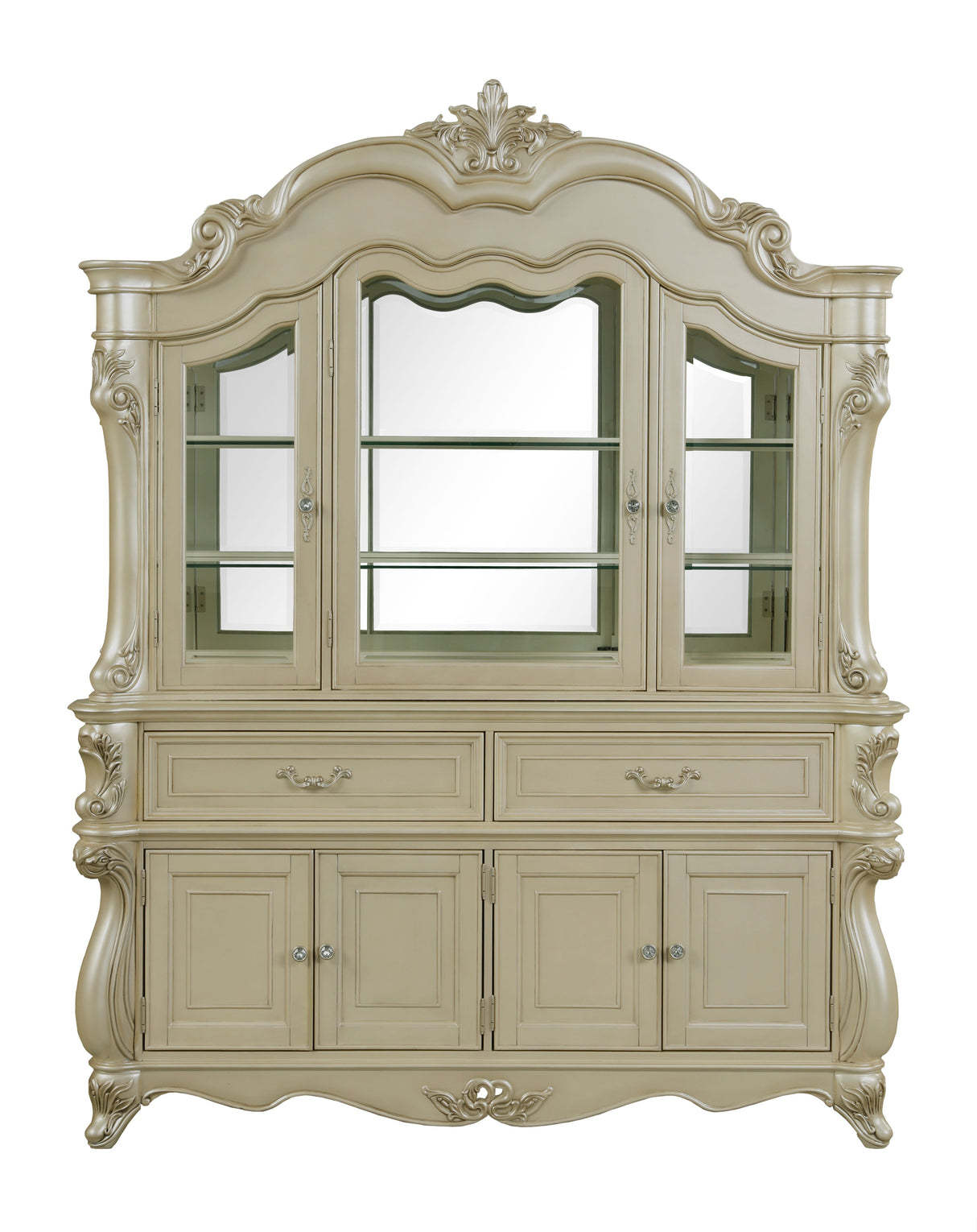 Monique China Hutch-Champagne