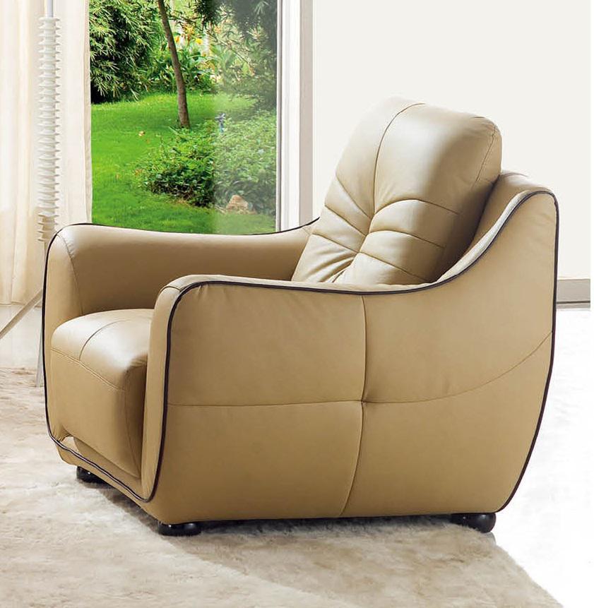 ESF Furniture 2088 Living Room Chair in Dark Cream - galleria furniture outlet