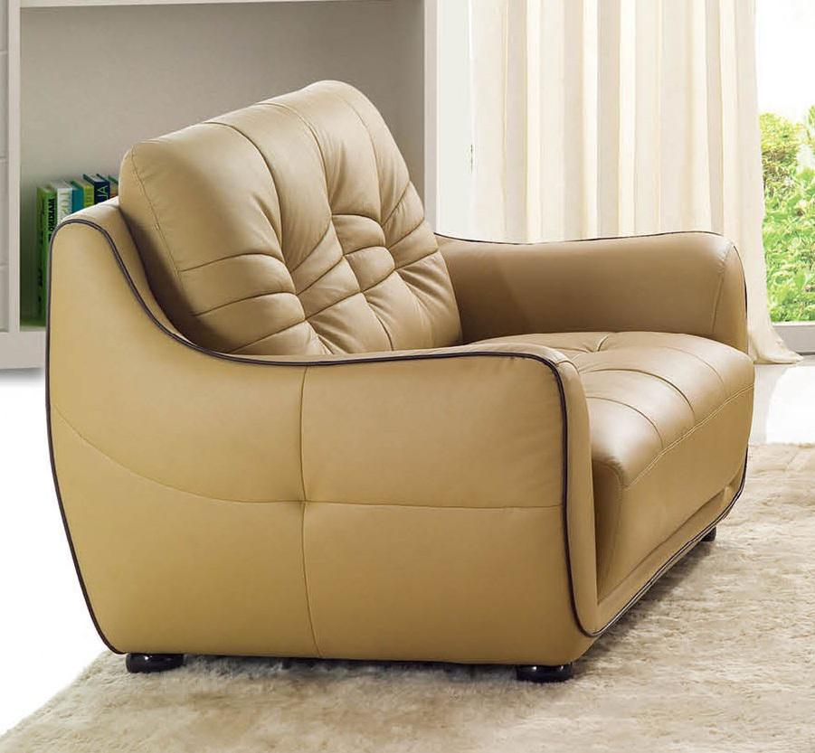 ESF Furniture 2088 Loveseat in Dark Cream - galleria furniture outlet