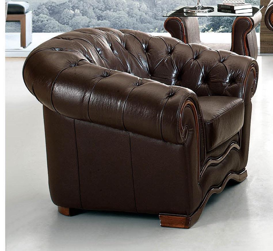 ESF Furniture 262 Living Room Chair in Chocolate Brown