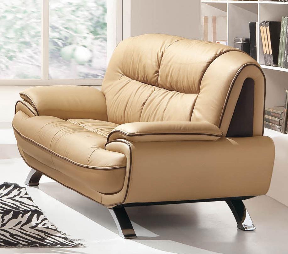 ESF Furniture 405 Loveseat in Brown - galleria furniture outlet