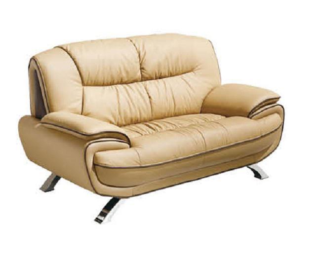 ESF Furniture 405 Loveseat in Brown - galleria furniture outlet