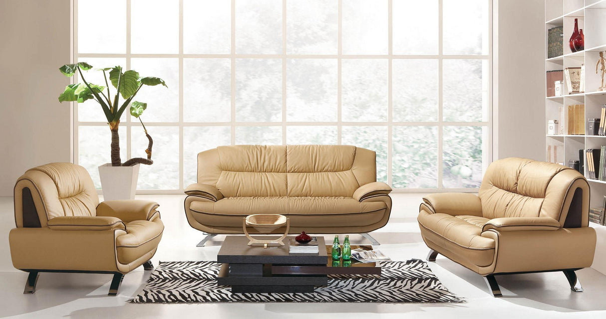 ESF Furniture 405 Sofa in Brown - galleria furniture outlet