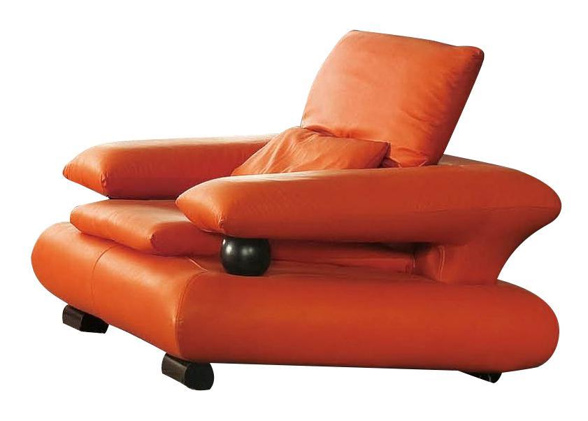 ESF Furniture 410 Living Room Chair in Flare Orange - galleria furniture outlet