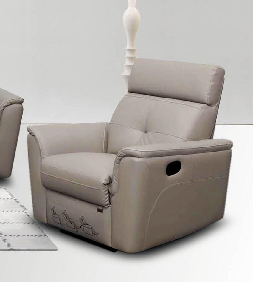 ESF Furniture 8501 Living Room Chair w/ Recliner in Stone