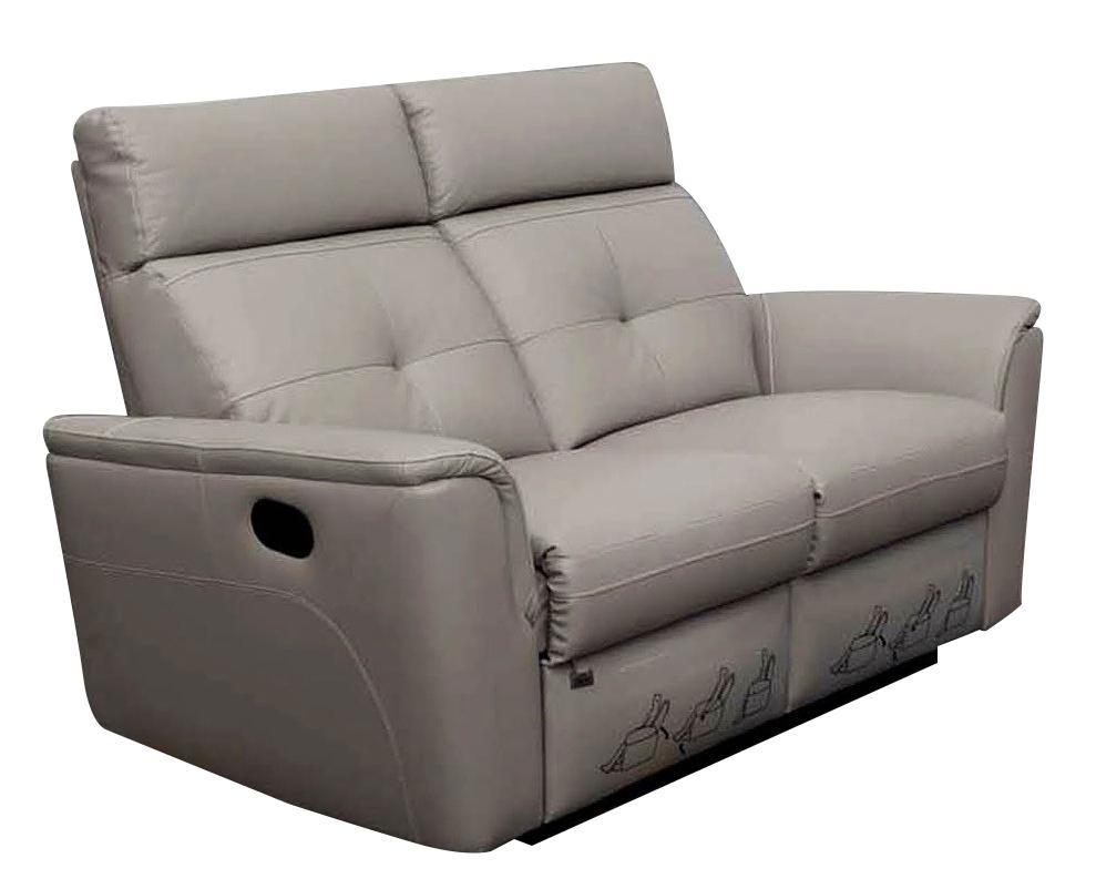 ESF Furniture 8501 Loveseat w/ Recliners in Stone - galleria furniture outlet