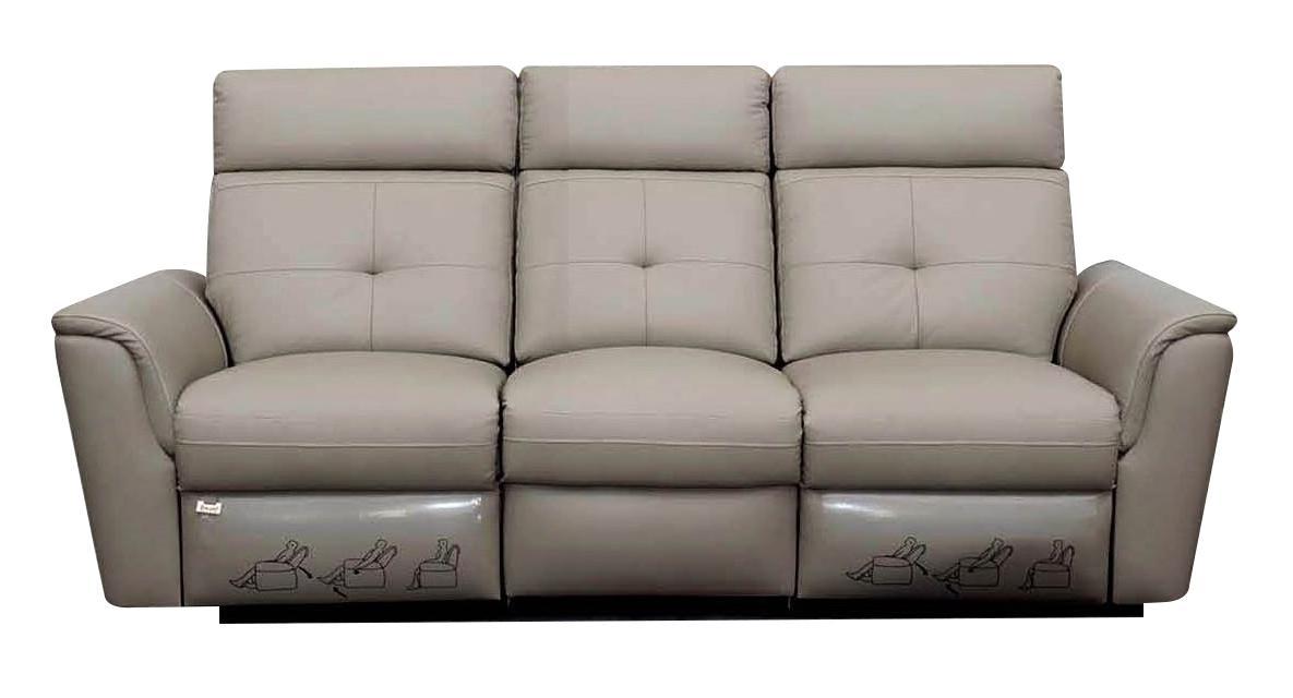 ESF Furniture 8501 Sofa w/ Recliners in Stone - galleria furniture outlet
