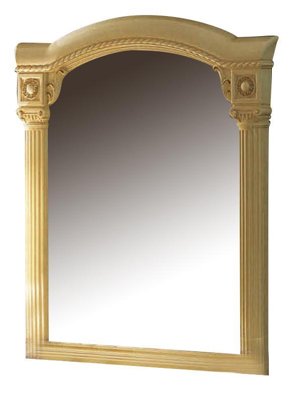 ESF Furniture Aida Mirror in Ivory w/ Gold - galleria furniture outlet