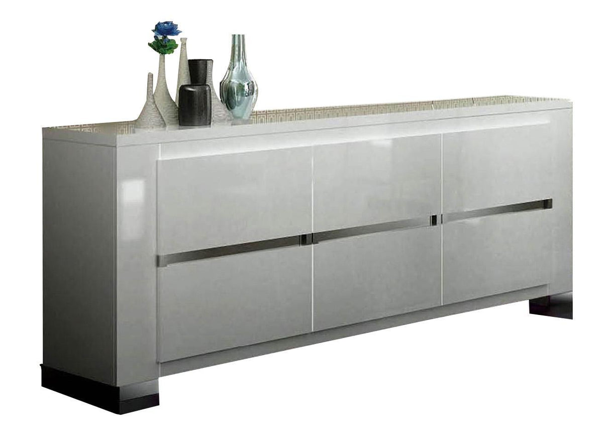 ESF Furniture Elegance 3 Door Buffet in White - galleria furniture outlet