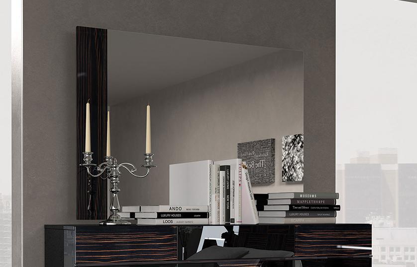 ESF Furniture Marbella Mirror in Black - galleria furniture outlet