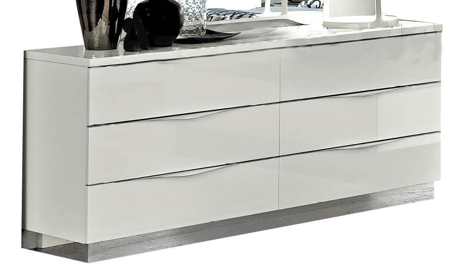 ESF Furniture Onda Single Dresser in White - galleria furniture outlet