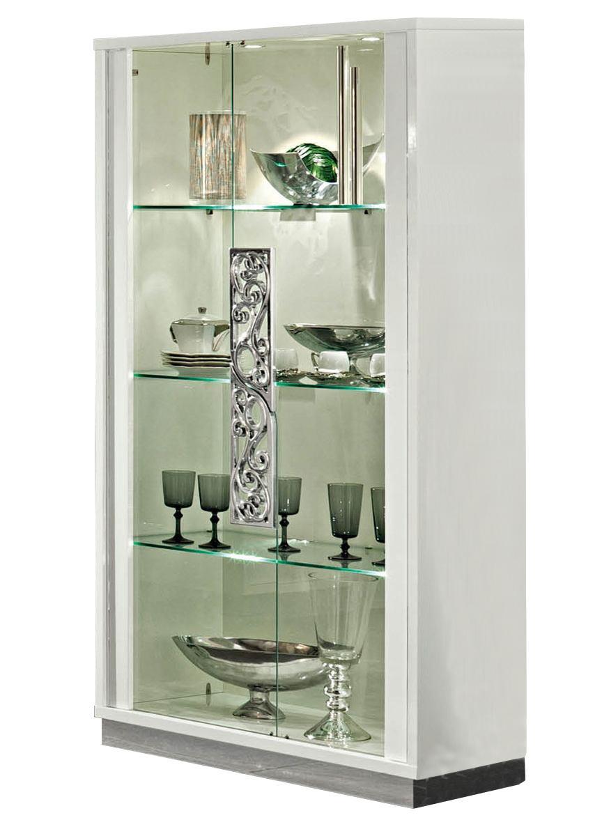 ESF Furniture Roma 2-Door China in White - galleria furniture outlet