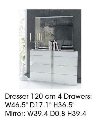 ESF Furniture Granada Mirror in White