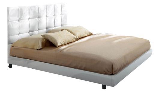 ESF Furniture Granada King Platform Bed in White - galleria furniture outlet